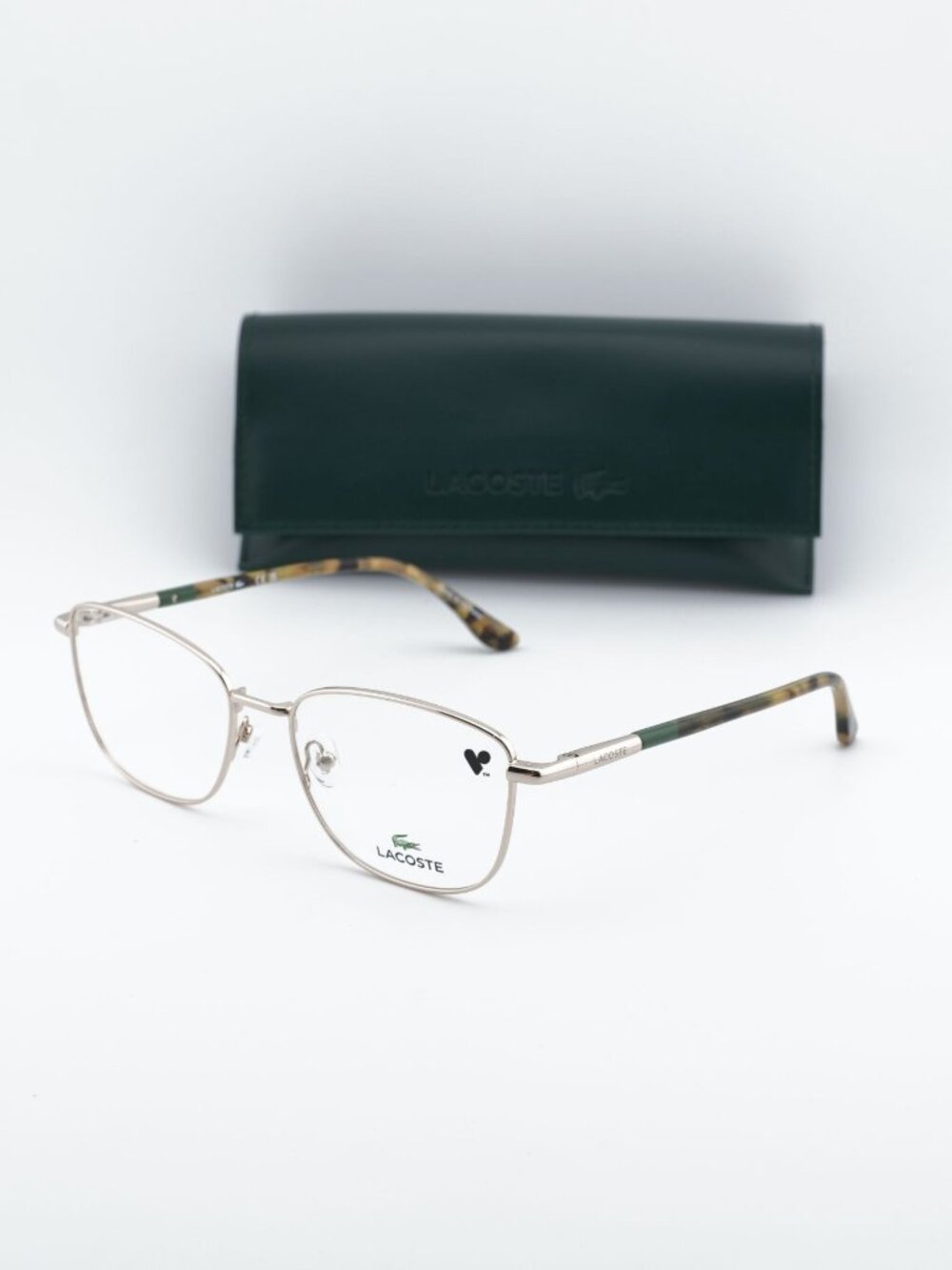 Lacoste L2317 710 Rectangle Eyeglasses 54mm - Gold